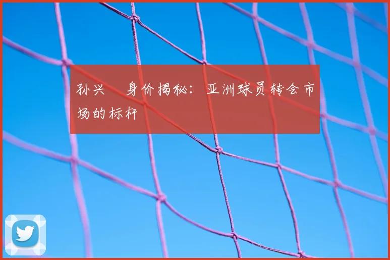 孙兴慜身价揭秘：亚洲球员转会市场的标杆